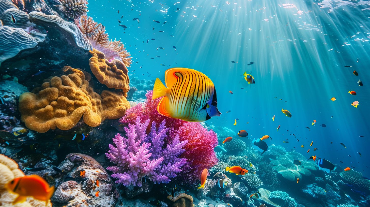 Korallenriff Rotes Meer Ägypten – bunte Fische unter Wasser